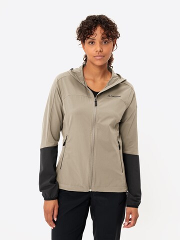 VAUDE Sports jacket 'Moab' in Beige: front