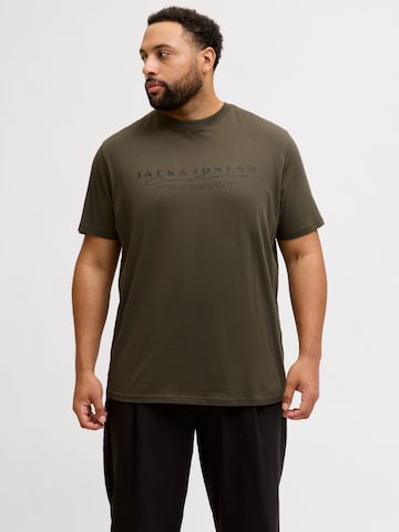 T-Shirt JACK & JONES en vert : devant