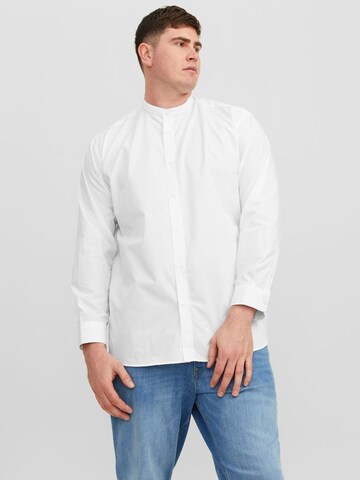 Jack & Jones Plus Slim fit Overhemd in Wit: voorkant
