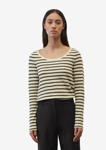 T-shirt Marc O'Polo en beige : devant