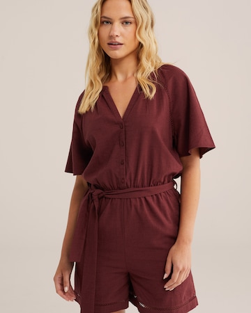 WE Fashion Ολόσωμη φόρμα σε κόκκινο