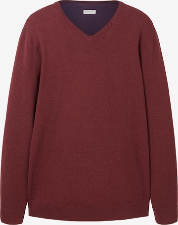 Regular fit Pullover di TOM TAILOR in rosso: frontale