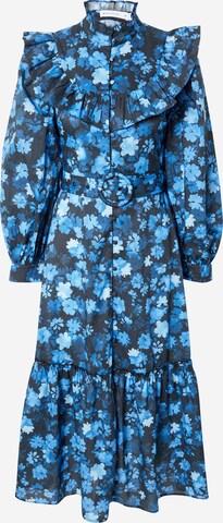 Warehouse Shirt Dress in Blue: front