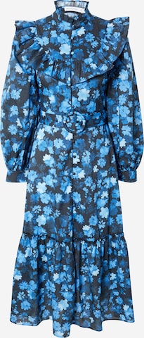 Warehouse - Vestido camisero en azul: frente