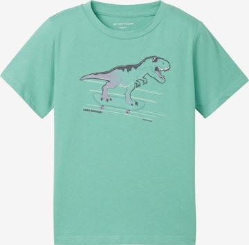 T-Shirt TOM TAILOR en vert : devant