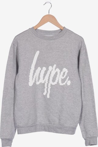 hype Sweatshirt & Zip-Up Hoodie in M in Grey: front