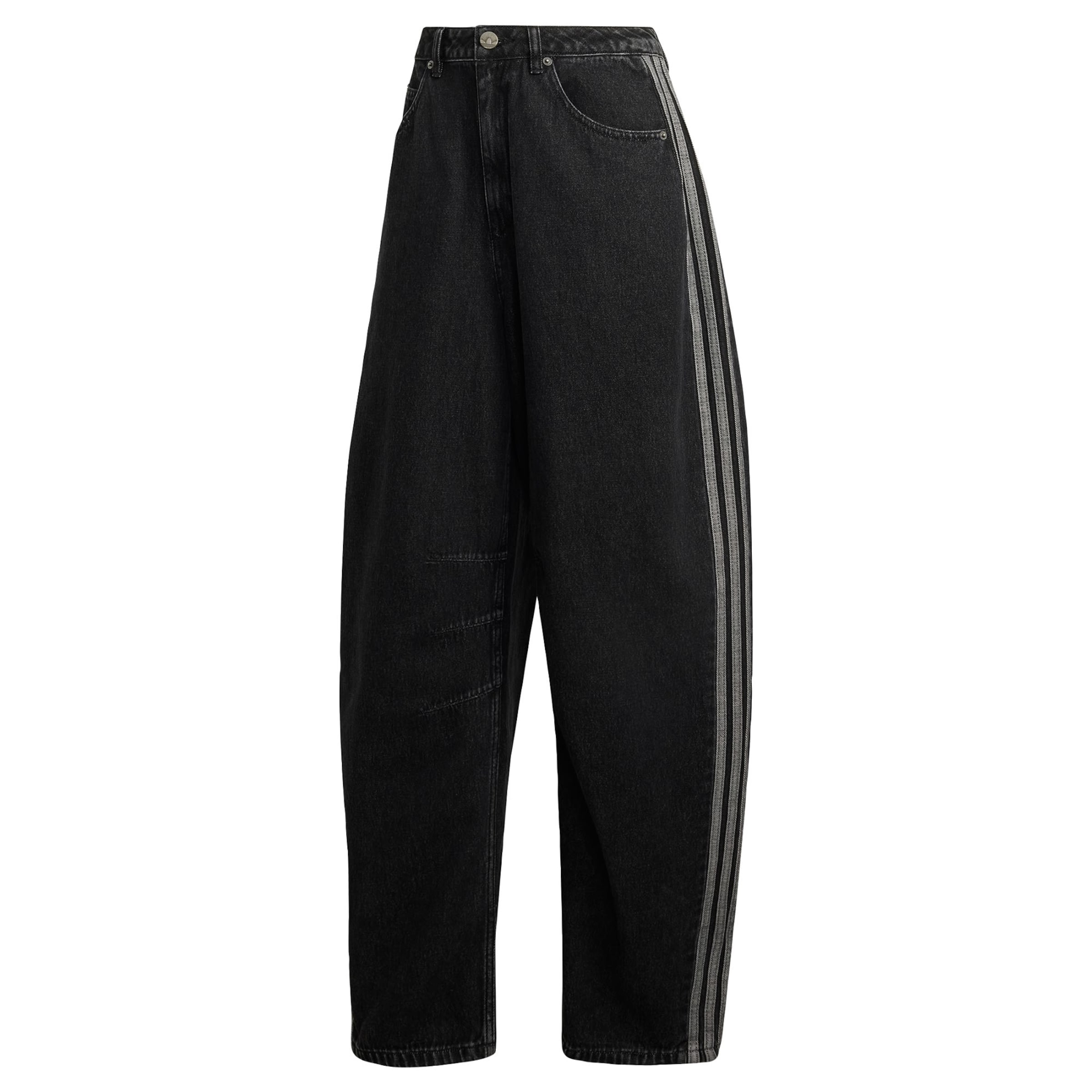 ADIDAS ORIGINALS Barrel Jeans in Schwarz: Vorderseite