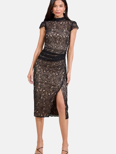 Lipsy Cocktailkleid in nude / schwarz, Produktansicht