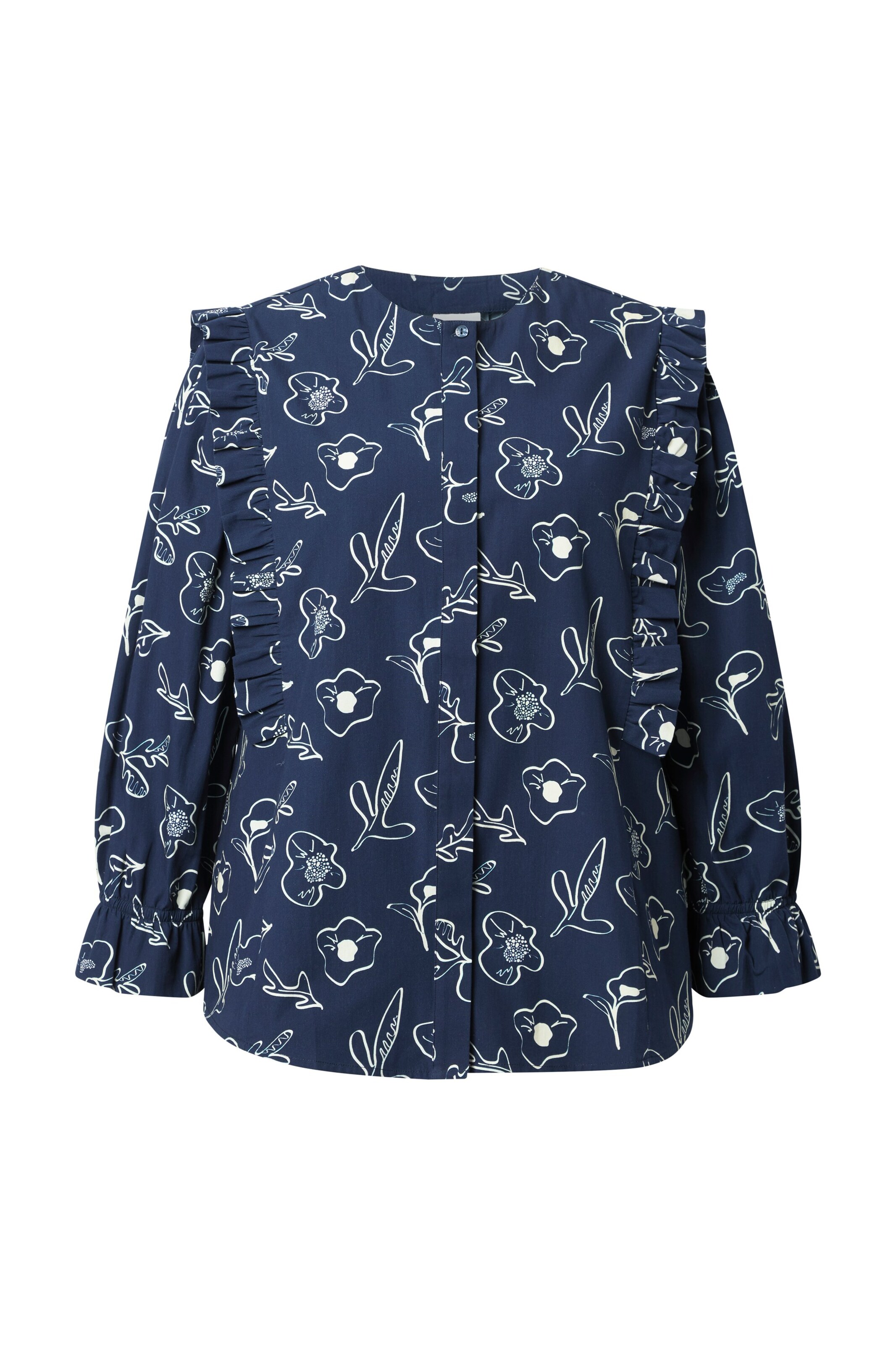 Ulla Popken Blouse in Blue: front