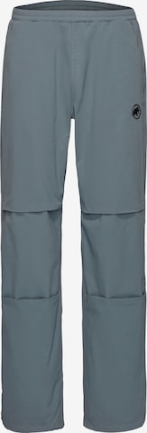 MAMMUT Regular Outdoor Pants in Grey: front