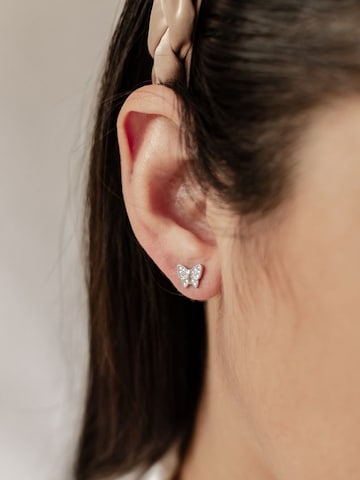 Hey Happiness - Pendientes 'Stud' en plata