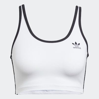 ADIDAS ORIGINALS Top 'Adicolor' en negro / blanco, Vista del producto