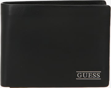 GUESS Wallet 'New Boston' in Black: front