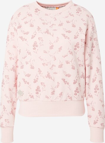 Ragwear Sweatshirt 'Heikke' in Roze: voorkant