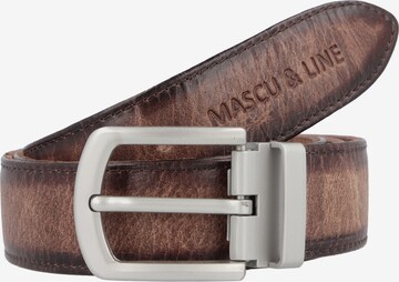 Ceinture 'Mascu & Line' Greenland Nature en marron : devant