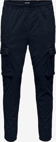 Regular Pantalon cargo 'LINUS' Only & Sons en bleu : devant