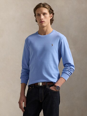 Polo Ralph Lauren Klasický střih Tričko – modrá: přední strana