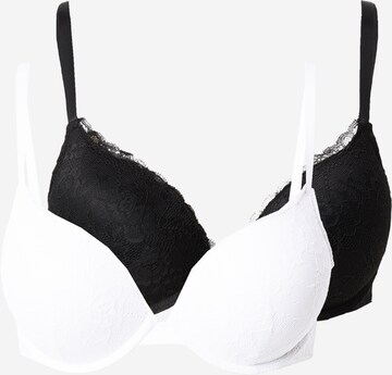 Lindex T-shirt Bra in Black: front