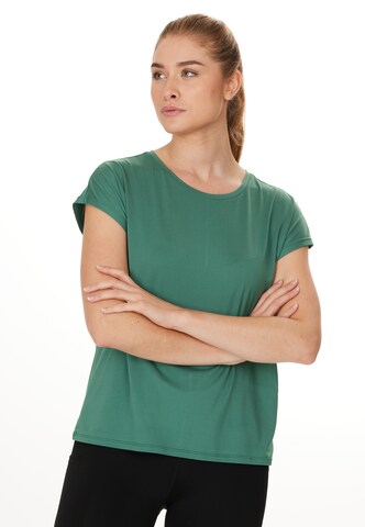 T-shirt fonctionnel ENDURANCE en vert : devant