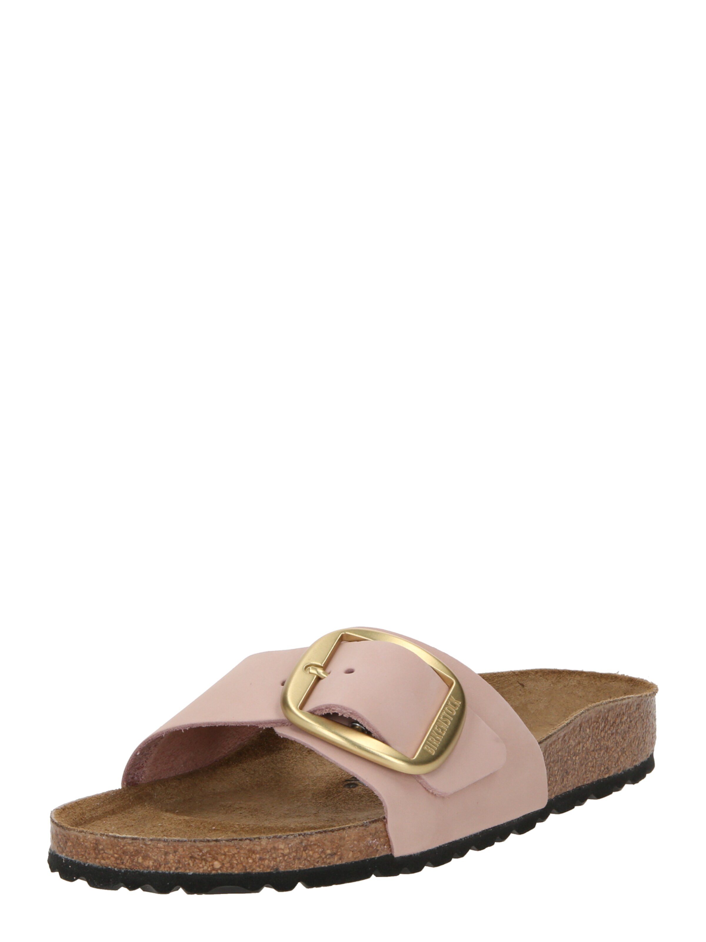 BIRKENSTOCK - Sapato aberto 'Madrid Lenb' em rosa: frente