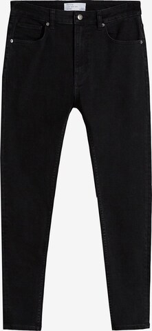 Bershka Skinny Jeans in Black: front