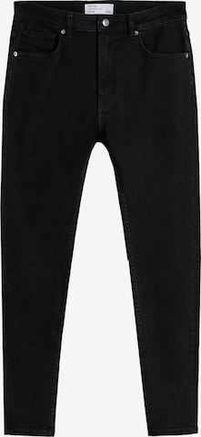 Bershka Skinny Jeans in Black: front