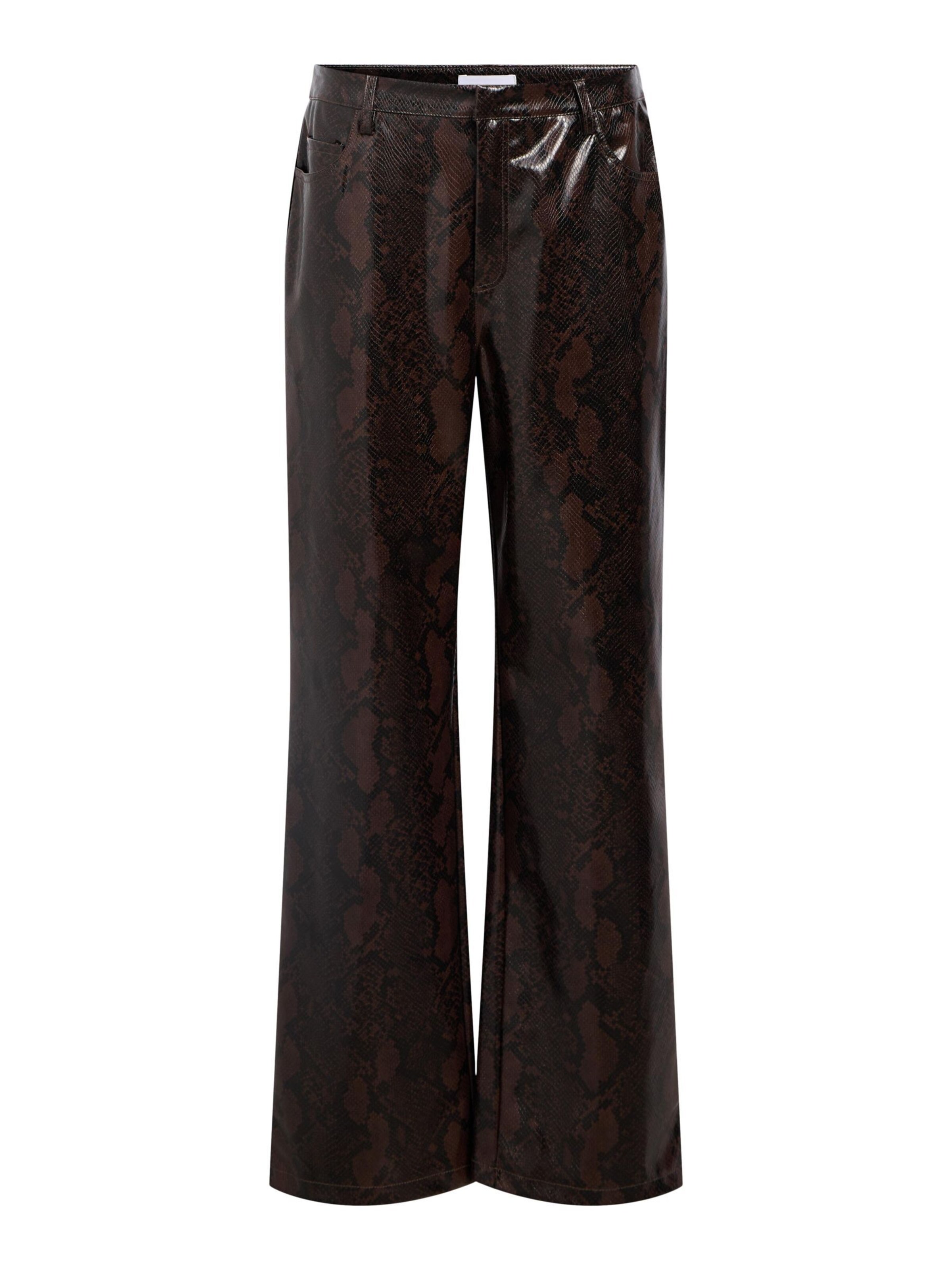 OBJECT Regular Broek in Bruin: voorkant