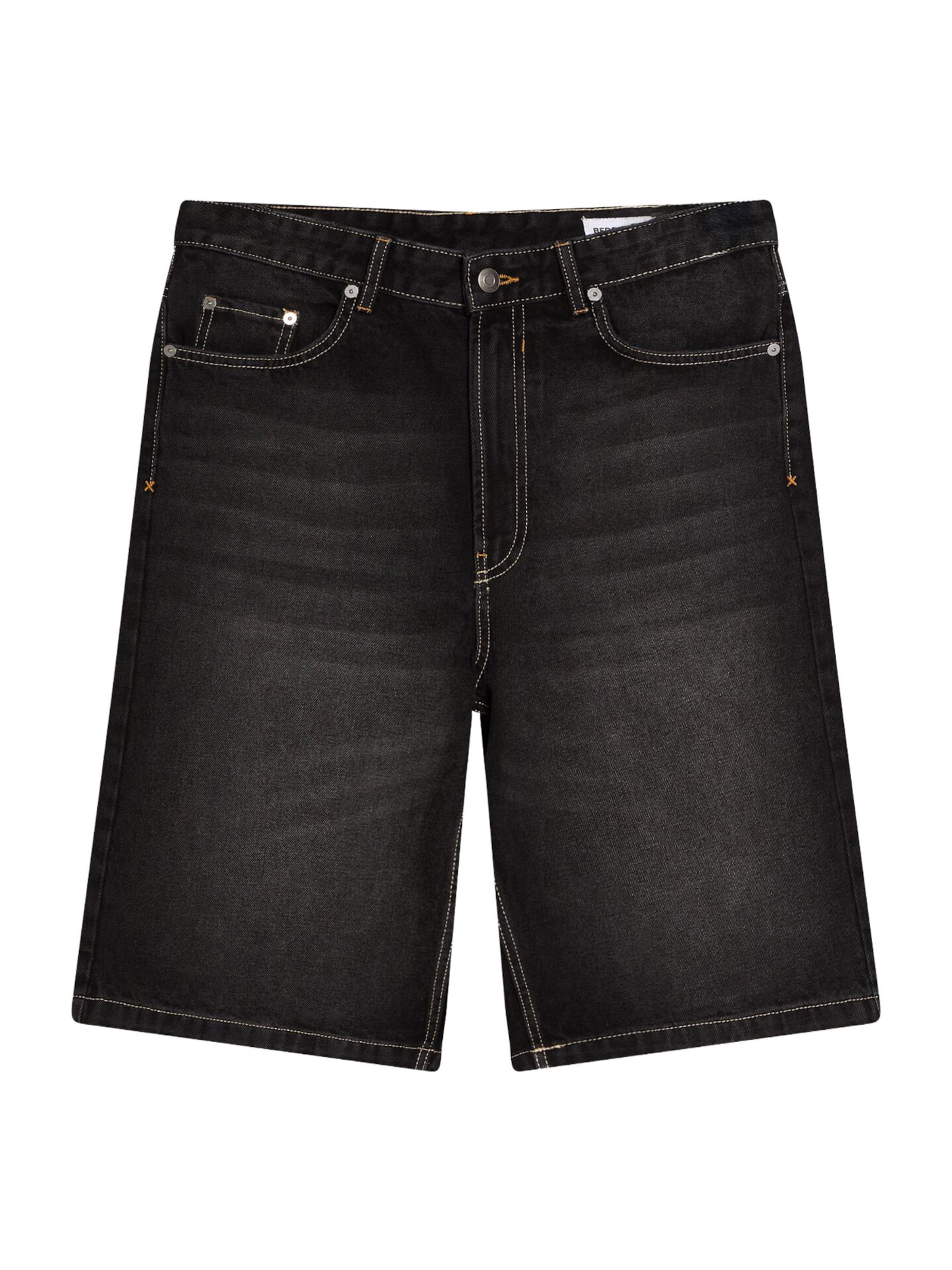 Jean Bershka en noir : devant