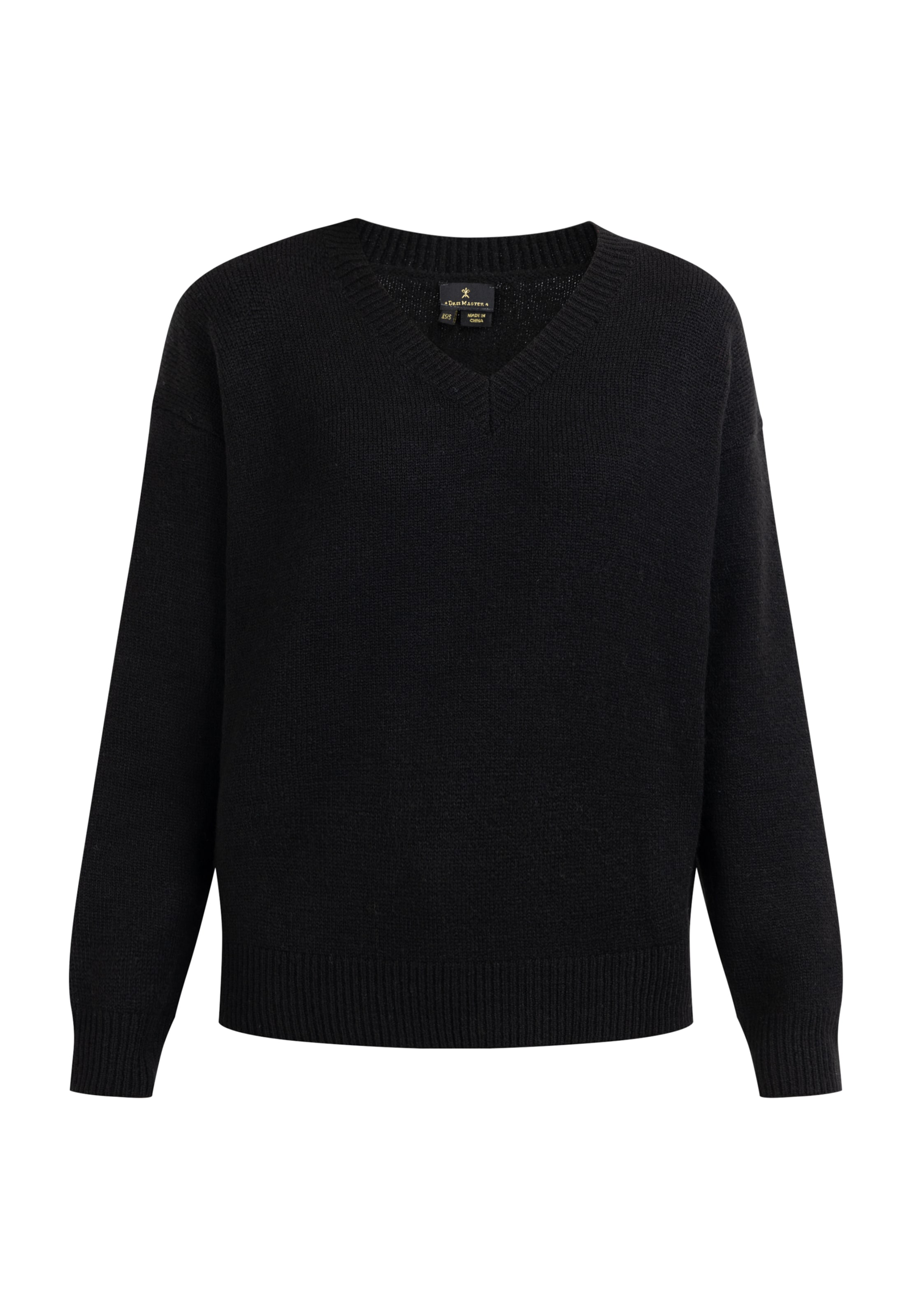 DreiMaster Klassik Pullover 'Zitha' in Schwarz: Vorderseite