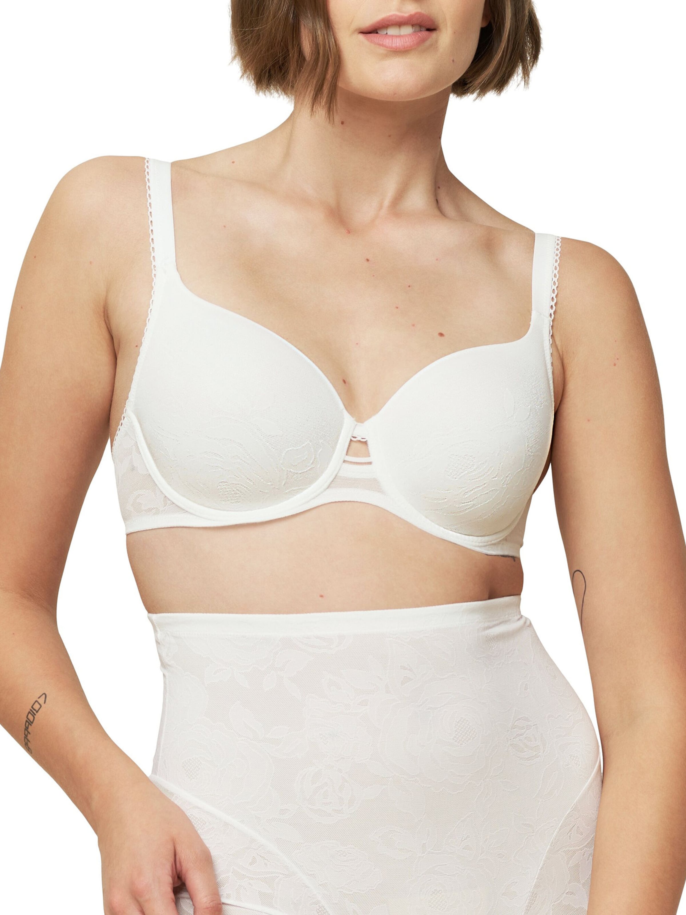 TRIUMPH Bra ' Wild Rose Sensation ' in White