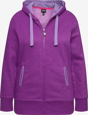 Ulla Popken Sweatvest in Lila: voorkant