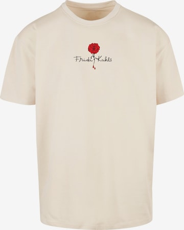 T-Shirt Merchcode en beige : devant