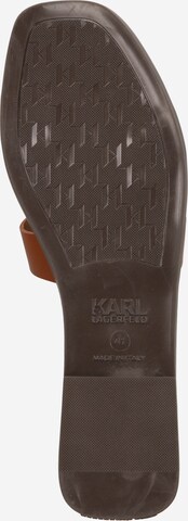 Karl LagerfeldNatikače s potpeticom 'SKOOT II Karl' - smeđa boja