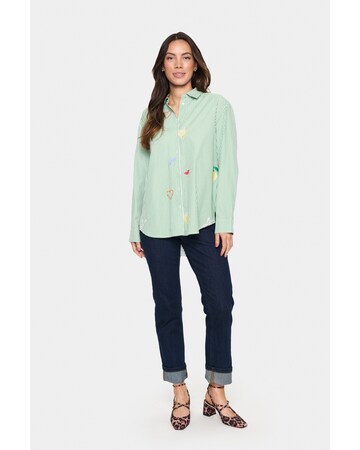 SAINT TROPEZ Bluse 'Zytta' i grøn