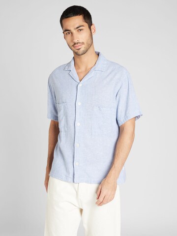 Coupe regular Chemise 'CAIRO' JACK & JONES en bleu : devant