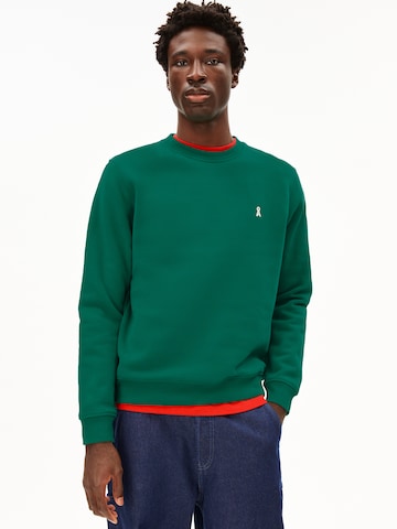 ARMEDANGELS Sweatshirt in Groen: voorkant