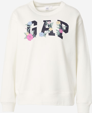 GAP Sweatshirt 'HERITAGE' in Weiß: predná strana