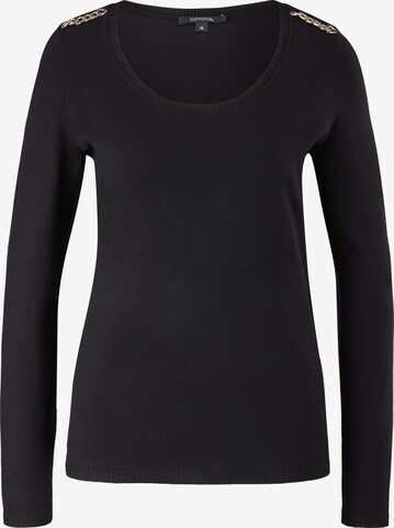 COMMA Pullover in Schwarz: front