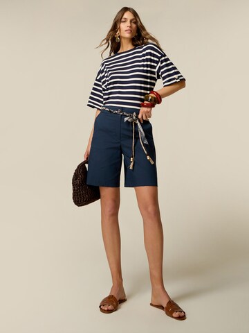 Baggy Pantalon oltre en bleu : devant