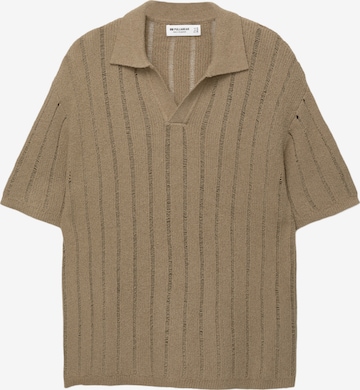 T-Shirt Pull&Bear en marron : devant