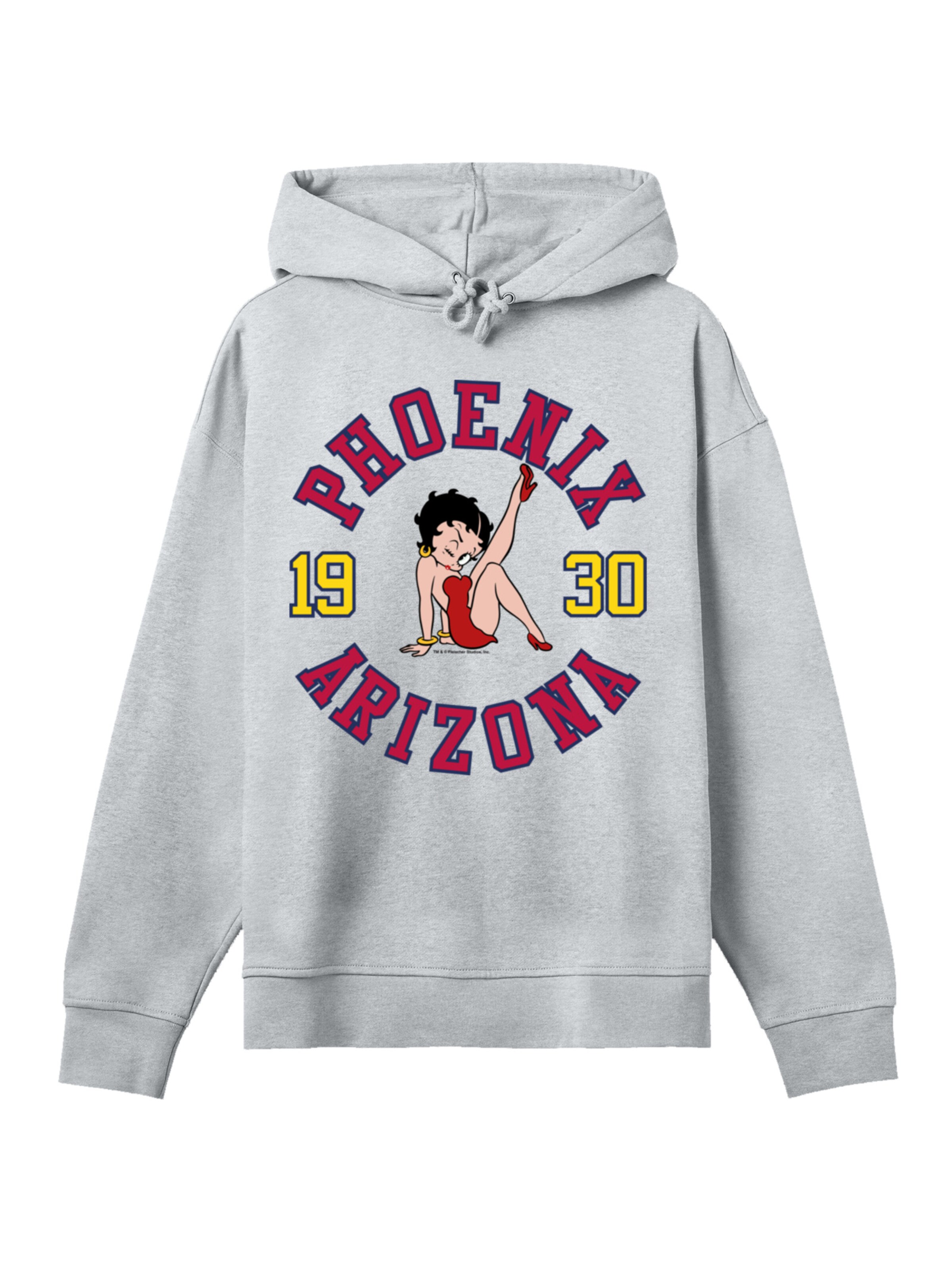 F4NT4STIC Sweatshirt 'Betty Boop Phoenix Arizona 1930' in Grey: front