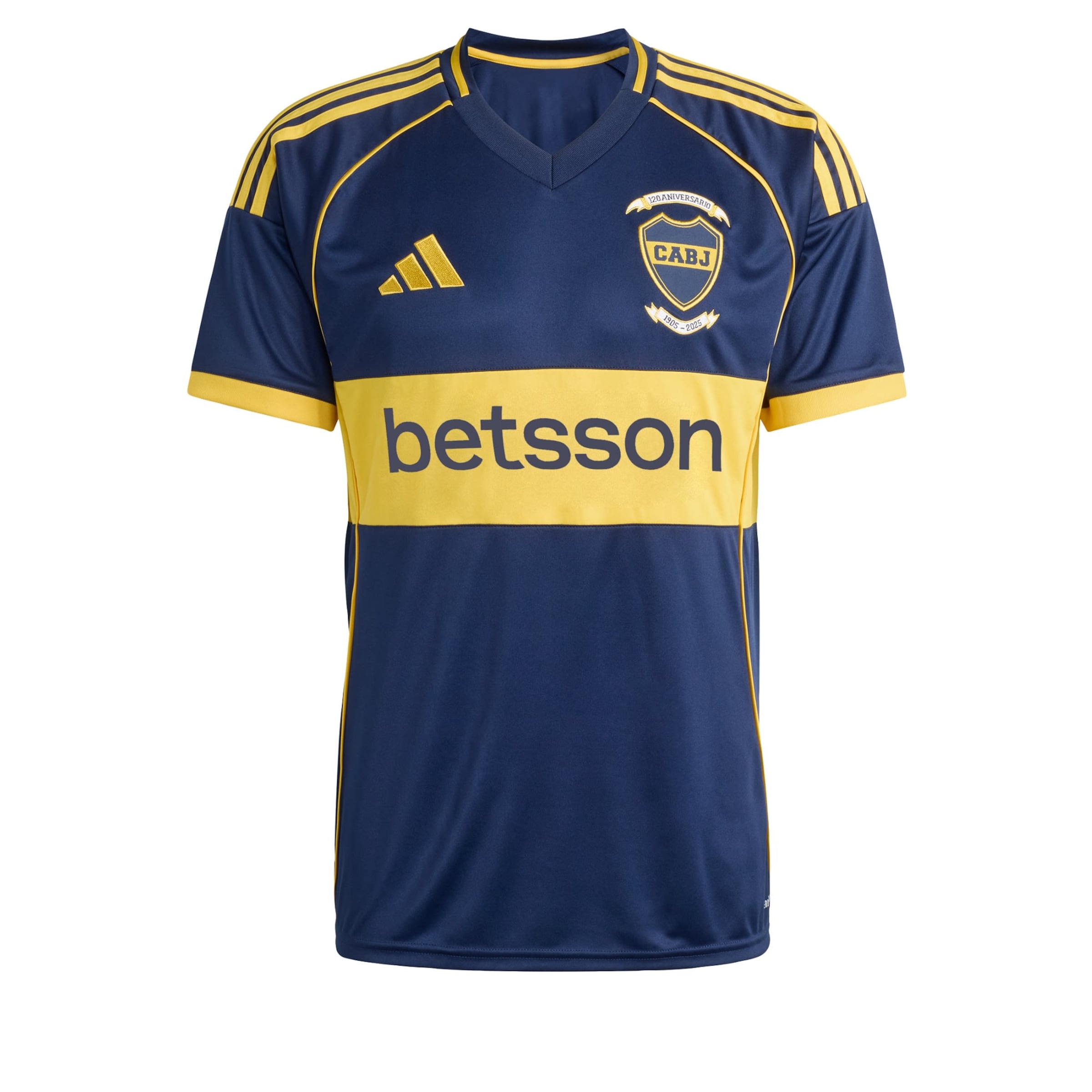 ADIDAS PERFORMANCE Tricot 'Boca Juniors 25/26' in de kleur Indigo / Goudgeel / Wit, Productweergave