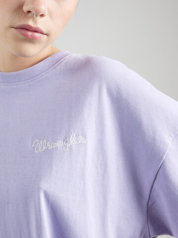 WRANGLER Shirt 'GIRLFRIEND' in Purple