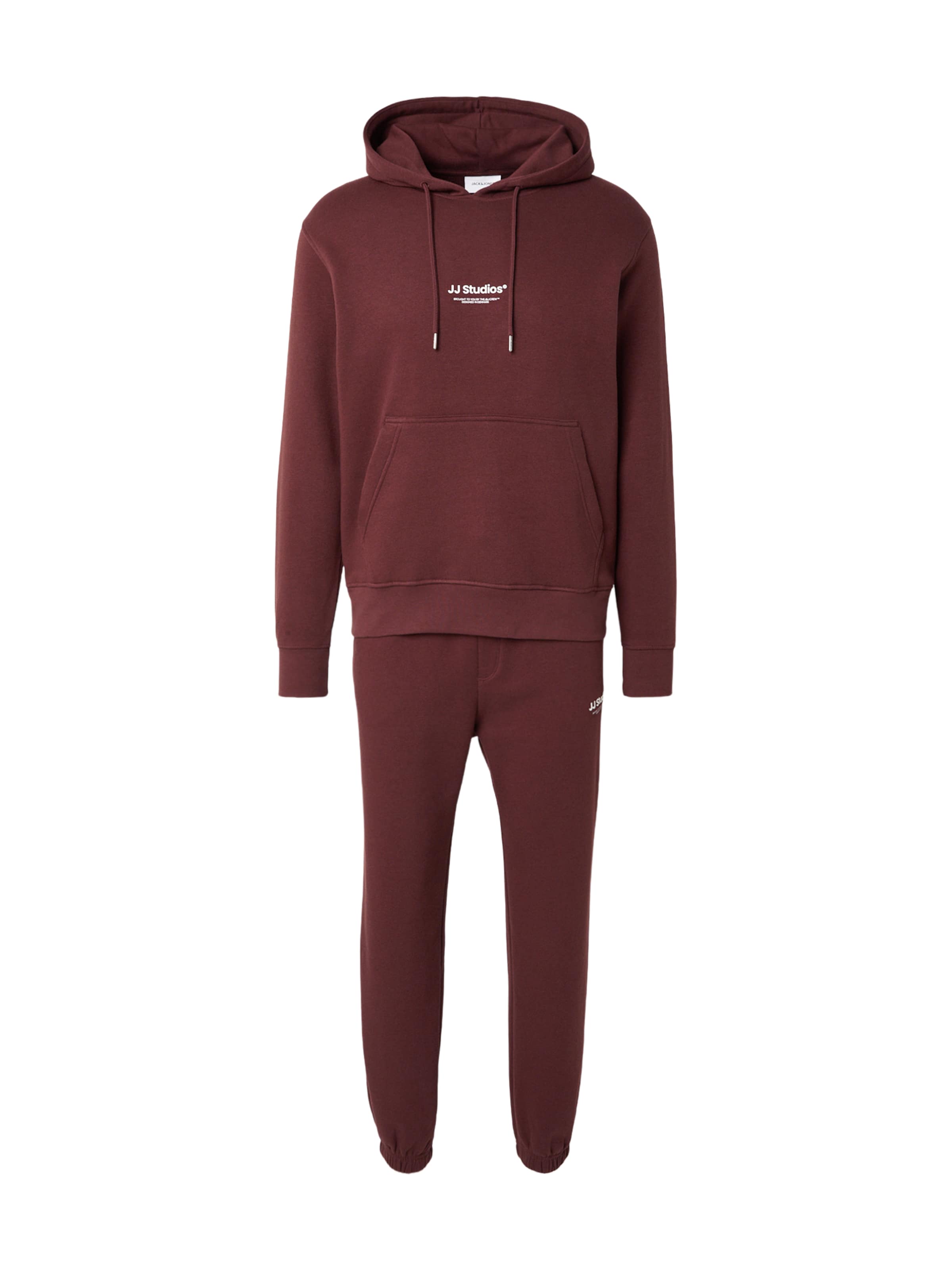 JACK & JONES Μπλούζα φούτερ 'JJESOHO' σε XS σε καφέ / λευκό, Άποψη προϊόντος