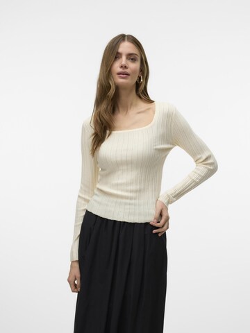VERO MODA Trui 'VMCecilie' in Wit: voorkant