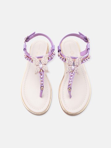 BUFFALO - Sandalias de dedo 'KIRA' en lila