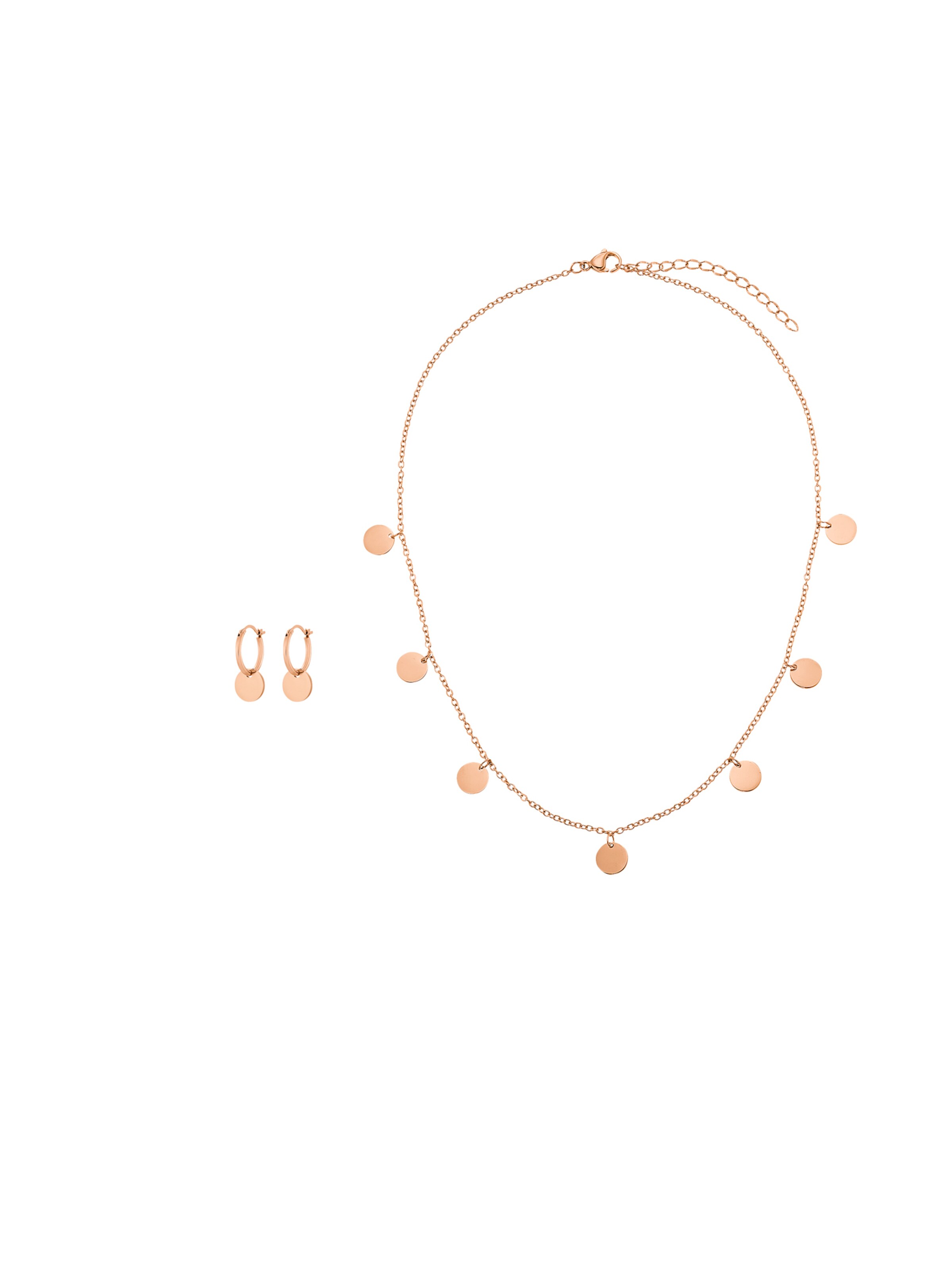 Heideman Schmuckset 'Kreise' in Gold: Vorderseite