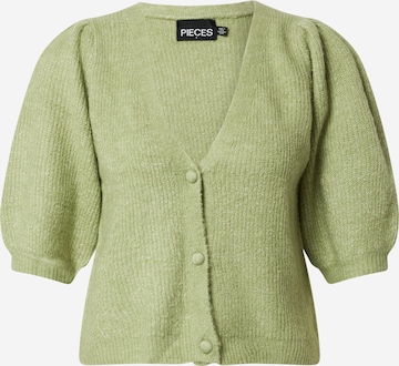 Cardigan 'Jennifer' PIECES en vert : devant