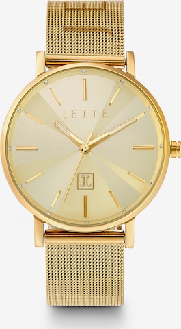 JETTE Analog Watch in Gold: front