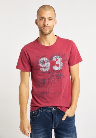 T-Shirt 'Smith' BRUNO BANANI en rouge : devant